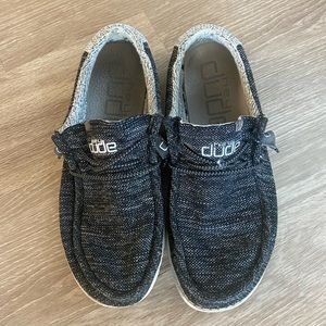 Hey Dude Mens Slip On Shoes Gray/Black Size 9